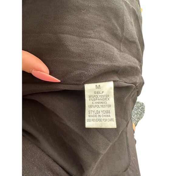 AUDREY 3 PLUS 1 Black Sequin Robe Wrap Dress Size Medium - Picture 10 of 10